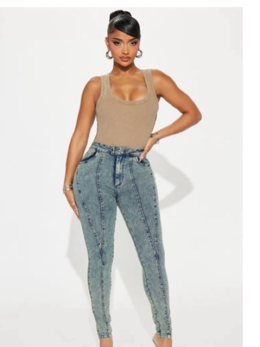 Skinny Jeans - Light Wash Blue